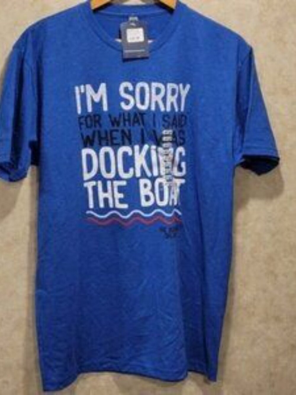 Next Level NWT Blue Short Sleeve Novelty T-Shirt Boathouse Orlando Fl. SZ L - Picture 2 of 9